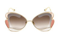 Thumbnail for Chloé Women's Sunglasses Gemma Butterfly Brown CH0048S-003 60