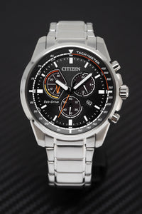 Thumbnail for Citizen Eco-Drive Chronograph Men's Watch Black AT1190-87E
