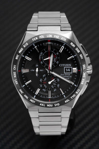 Thumbnail for Citizen Men's Watch Chronograph Radio Controlled Eco-Drive Titanium Black AT8234-85E