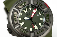Thumbnail for Citizen Men's Watch Eco-Drive Professional Diver Green BJ8057-17X