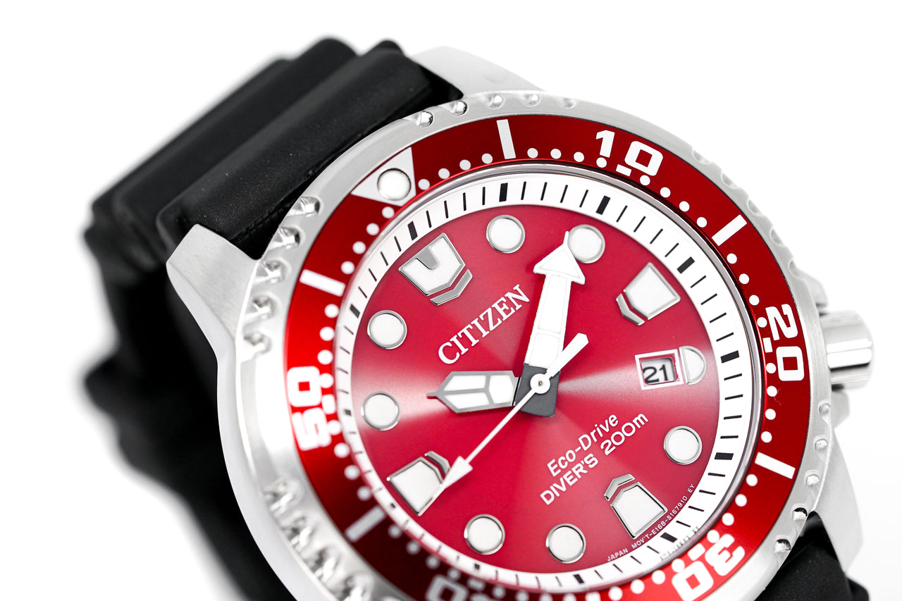 Citizen Eco-Drive Marine Promaster Red Men's Watch BN0159-15X