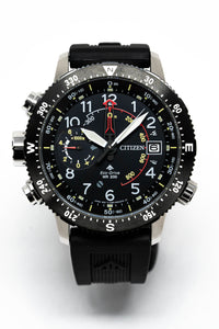 Thumbnail for Citizen Men's Watch Eco-Drive Diver Marine Promaster Black Red BN4044-15E