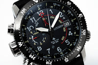 Thumbnail for Citizen Men's Watch Eco-Drive Diver Marine Promaster Black Red BN4044-15E