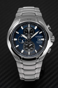 Thumbnail for Citizen Men's Watch Eco-Drive Titanium Blue CA0700-86L
