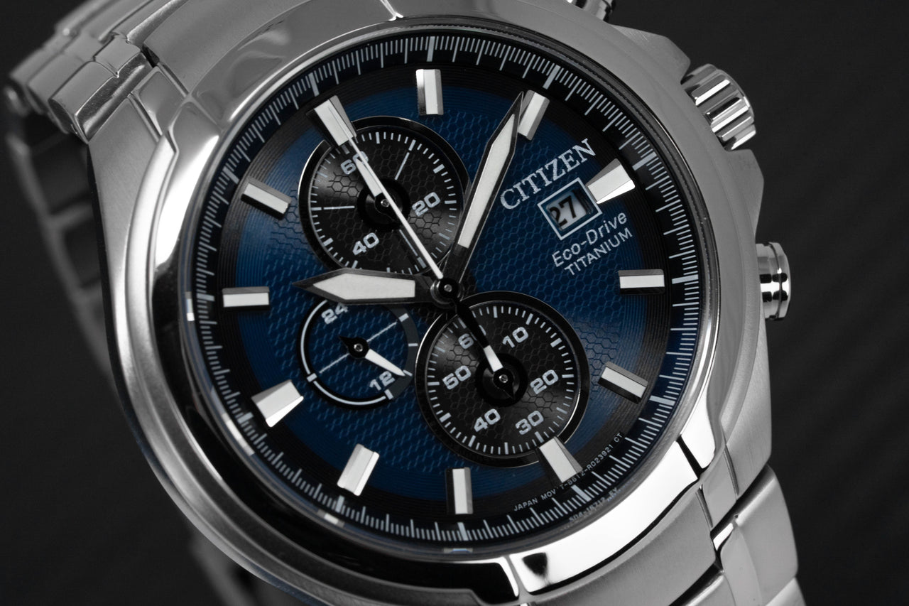 Citizen Men's Watch Eco-Drive Titanium Blue CA0700-86L