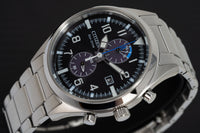 CA7028-81E Men\'s Black Chronograph Watch Watches Crystals & Citizen – Eco-Drive