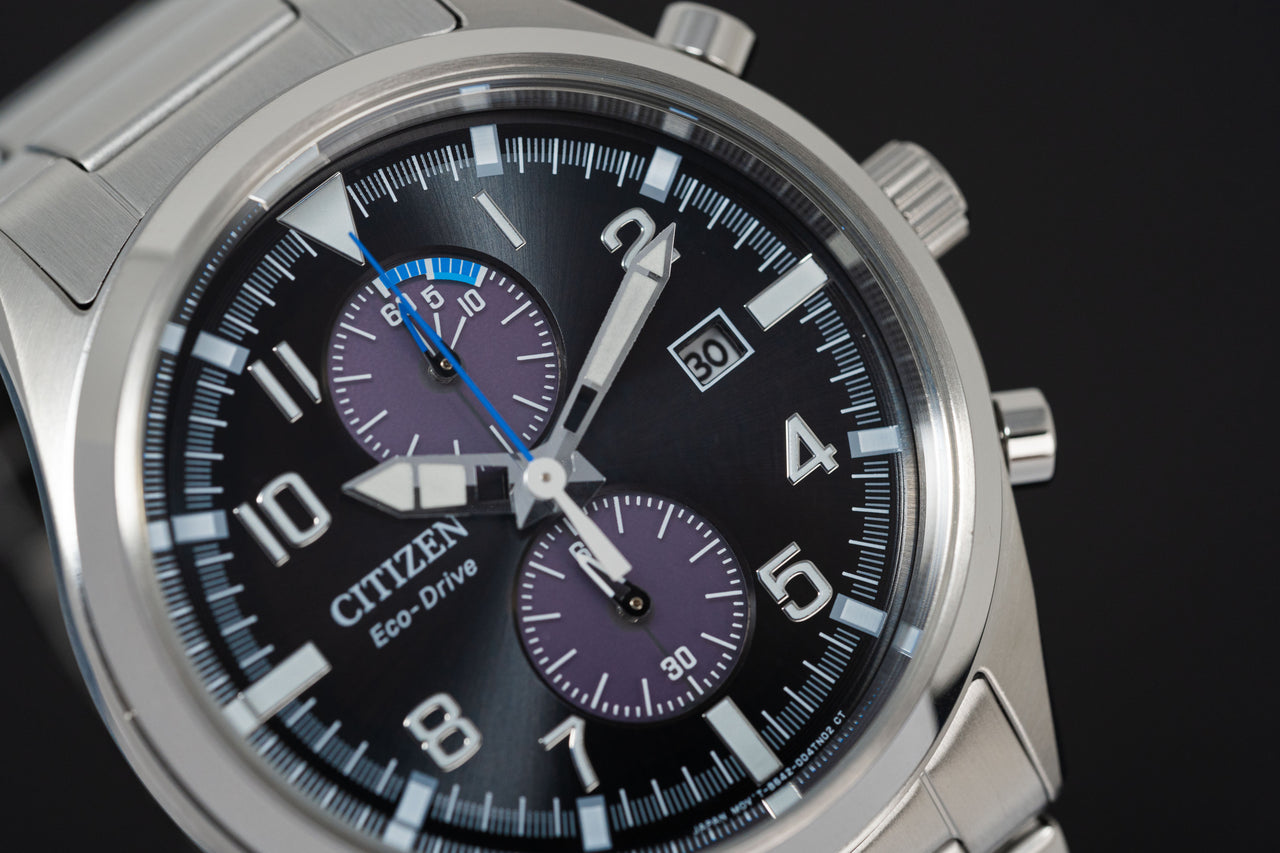 Citizen Eco-Drive Chronograph Men's Watch Black CA7028-81E – Watches &  Crystals