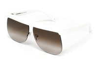 Thumbnail for Courrèges Women's Sunglasses Oversized Flat Top White CL1901-002 66