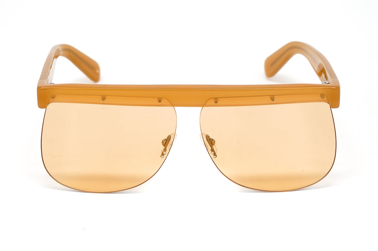Courrèges Women's Sunglasses Oversized Flat Top Orange CL1901-007 66