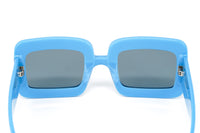 Thumbnail for Courrèges Women's Sunglasses Oversized Square Blue CL2001-004 52