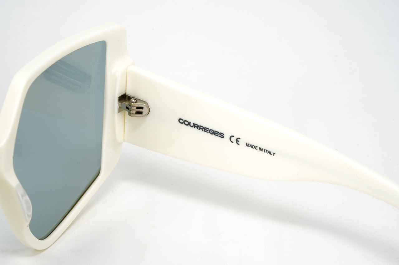 Courrèges Women's Sunglasses Oversized Butterfly Ivory CL2002-002 60