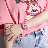 Thumbnail for Casio POP Series F-91WS-4DF Unisex Pink Digital Watch