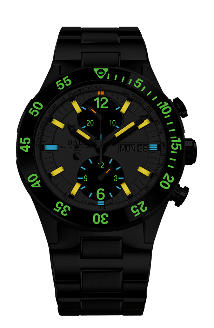 Ball Men's Watch Roadmaster Rescue Chronograph White DC3030C-S-WHBK