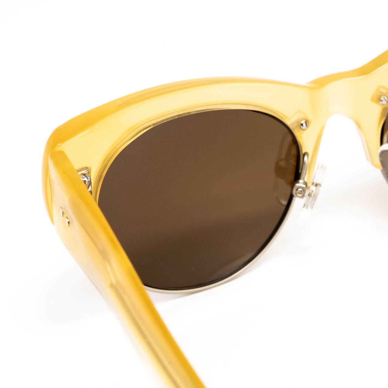 Dries Van Noten x Linda Farrow Yellow Sunglasses DVN100C1SUN