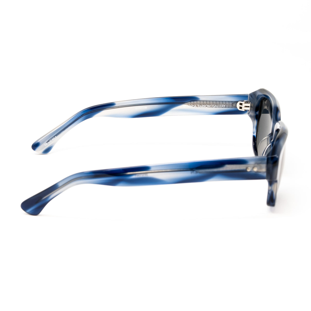 Dries Van Noten x Linda Farrow Blue/White Sunglasses DVN124C3SUN