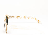 Thumbnail for Dries Van Noten x Linda Farrow Ivory-Toned Sunglasses DVN124C6SUN