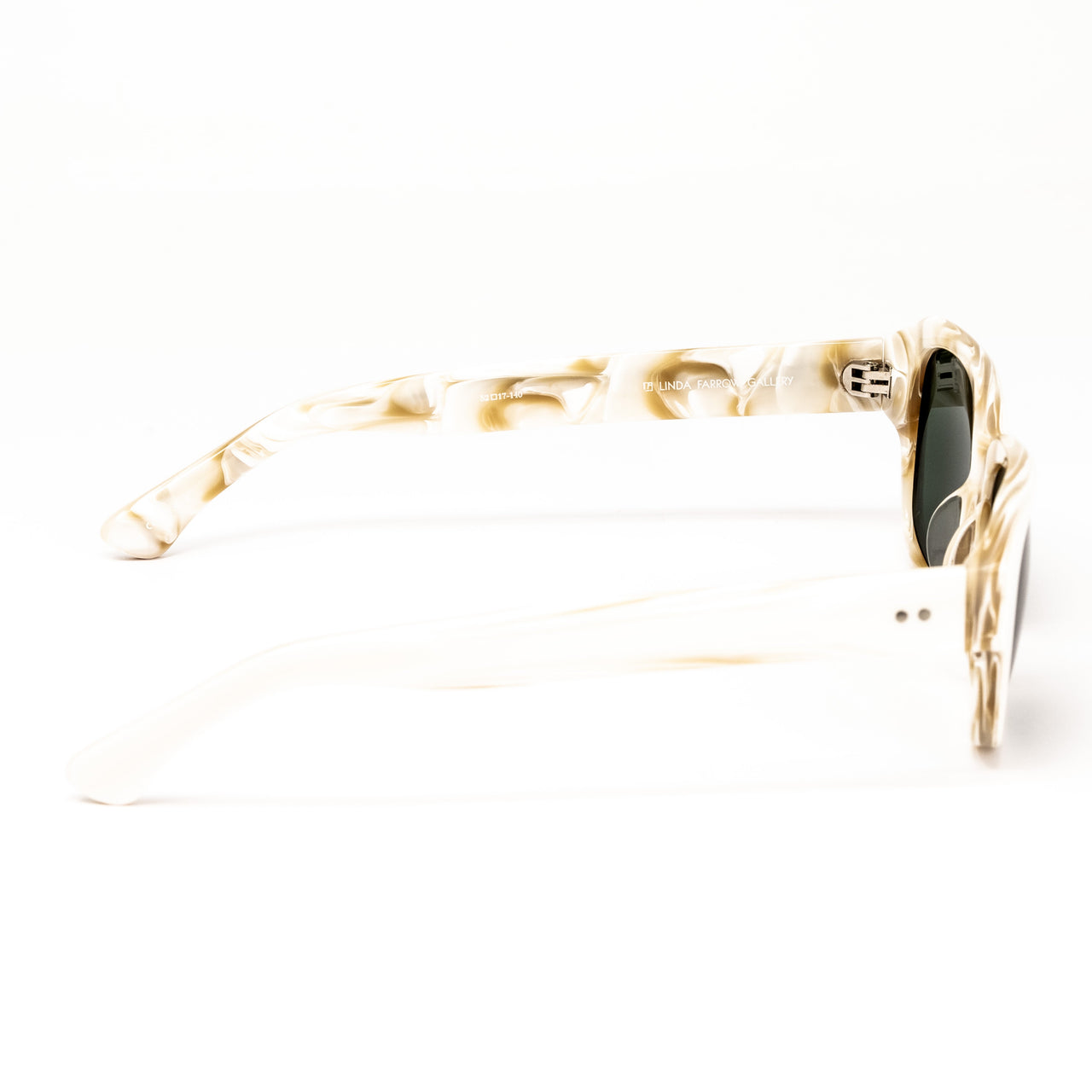 Dries Van Noten x Linda Farrow Ivory-Toned Sunglasses DVN124C6SUN