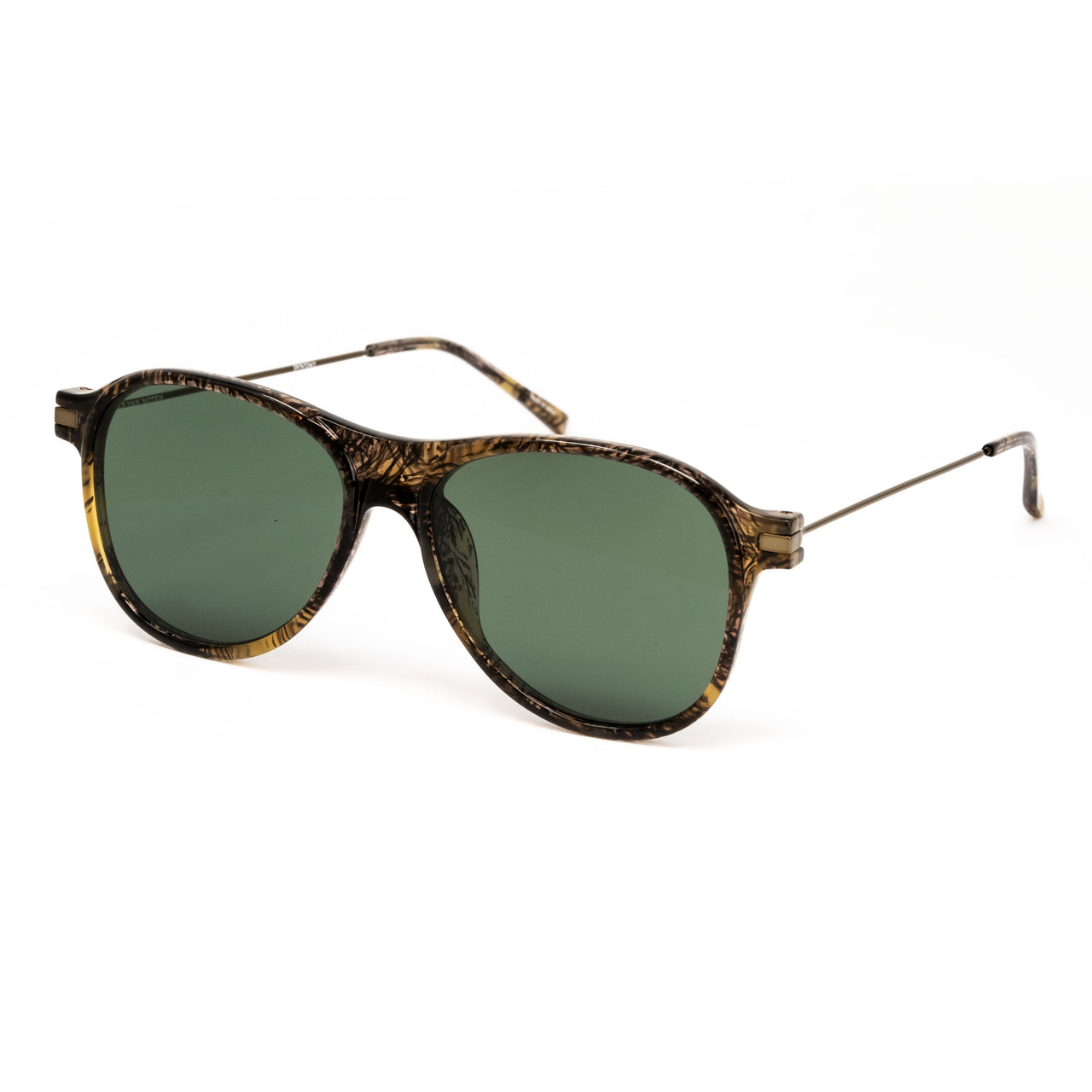 Dries Van Noten x Linda Farrow Brown Marbled Sunglasses DVN134C1SUN