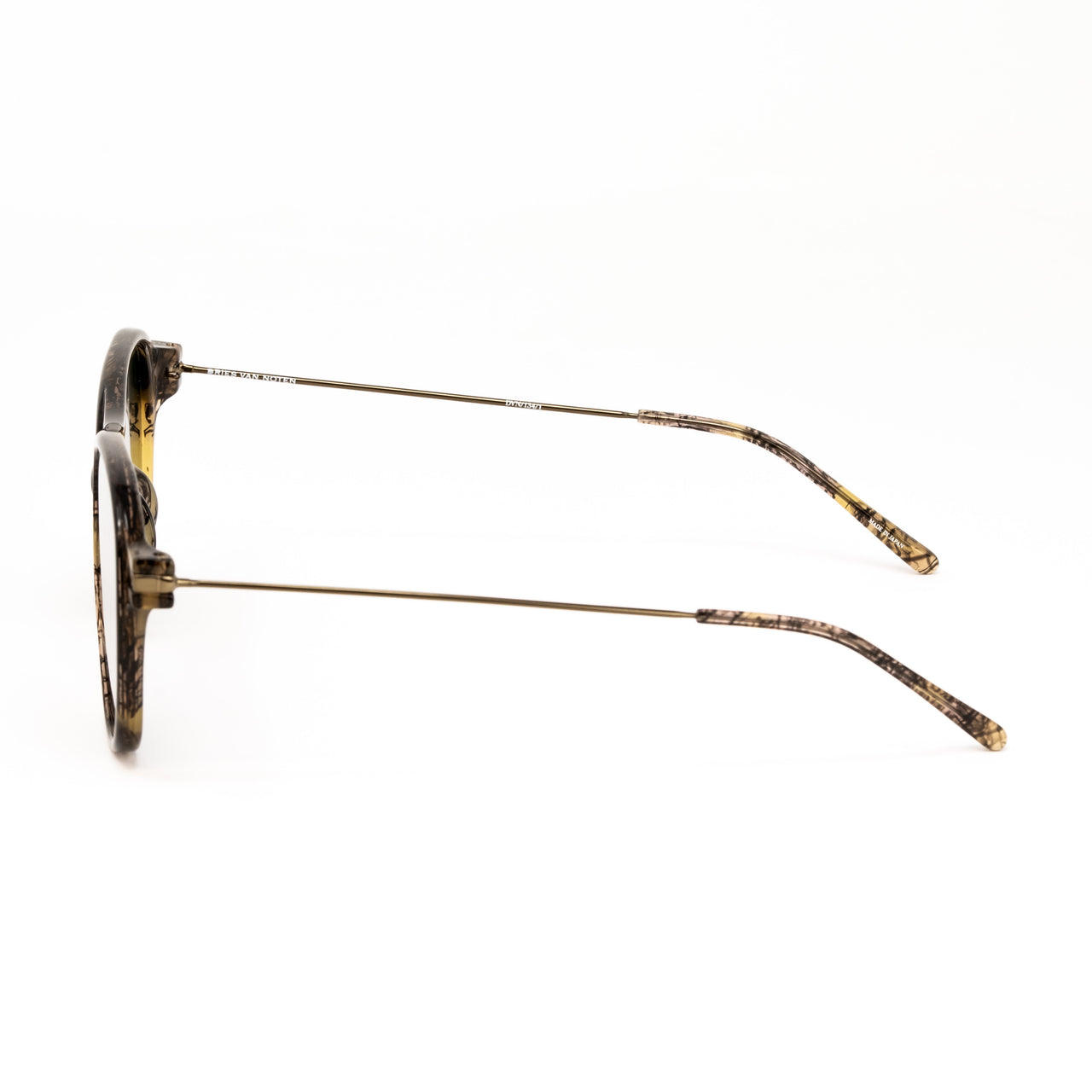 Dries Van Noten x Linda Farrow Brown Marbled Sunglasses DVN134C1SUN