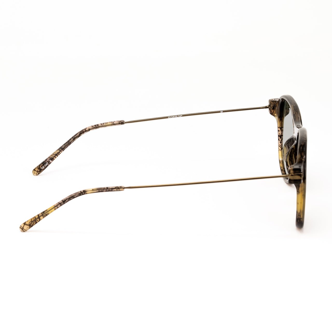 Dries Van Noten x Linda Farrow Brown Marbled Sunglasses DVN134C1SUN