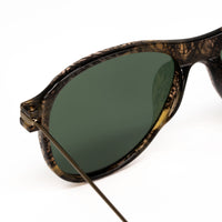 Thumbnail for Dries Van Noten x Linda Farrow Brown Marbled Sunglasses DVN134C1SUN