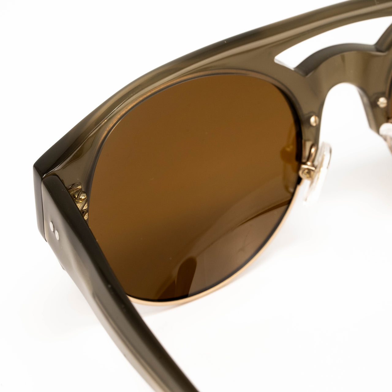 Dries Van Noten x Linda Farrow Olive Sunglasses DVN152C2SUN