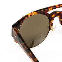 Thumbnail for Dries Van Noten x Linda Farrow Tortoiseshell Sunglasses DVN152C3SUN