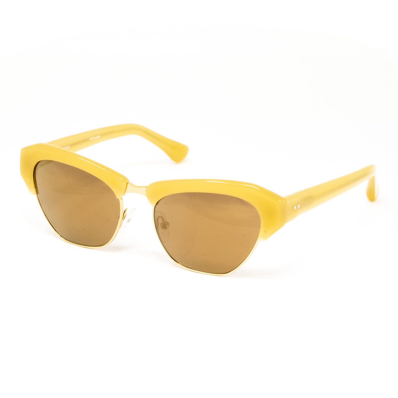 Dries Van Noten x Linda Farrow Yellow Sunglasses DVN160C1SUN