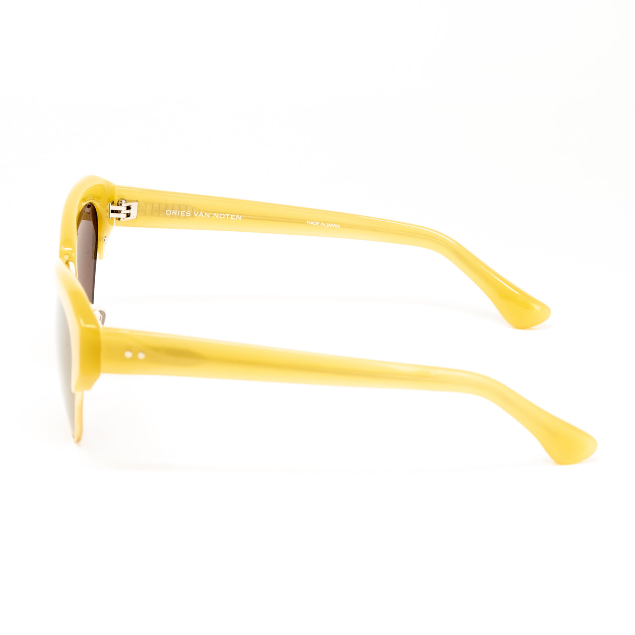 Dries Van Noten x Linda Farrow Yellow Sunglasses DVN160C1SUN