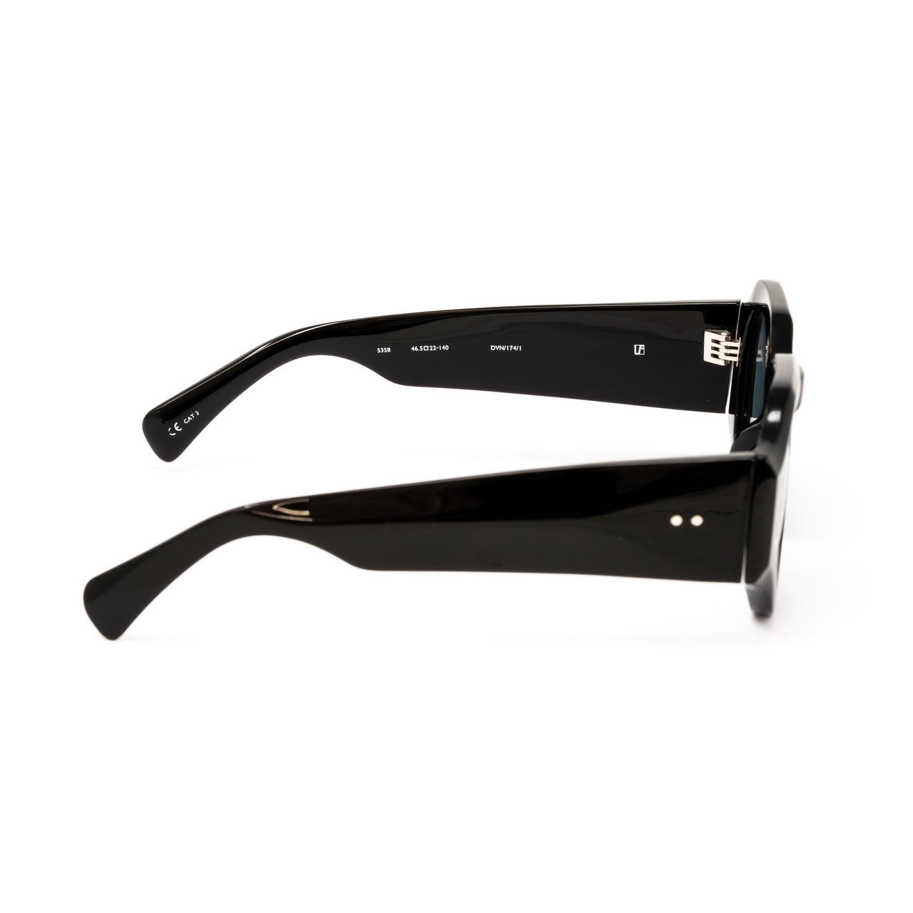 Dries Van Noten x Linda Farrow Black Sunglasses DVN174C1SUN