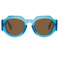 Thumbnail for Dries Van Noten Men's Angular Brown Sunglasses DVN174C7SUN