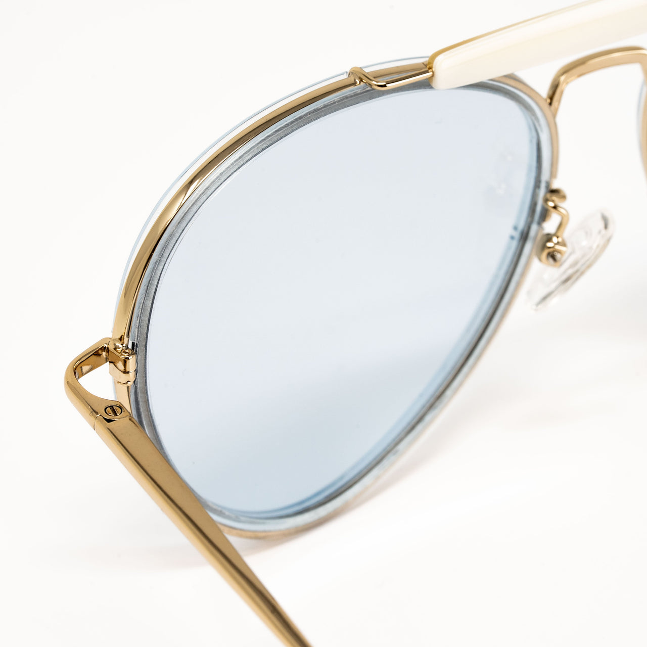 Dries Van Noten x Linda Farrow Gold Sunglasses DVN188C3SUN