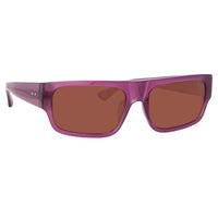 Thumbnail for Dries Van Noten x Linda Farrow Purple Sunglasses DVN189C4SUN