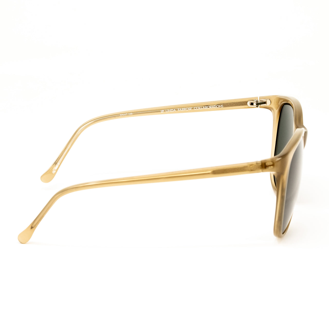 Dries Van Noten X Linda Farrow Brown Square Sunglasses DVN24C2SUN