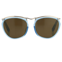 Thumbnail for Dries Van Noten Ladies Round Brown Sunglasses DVN37C4SUN