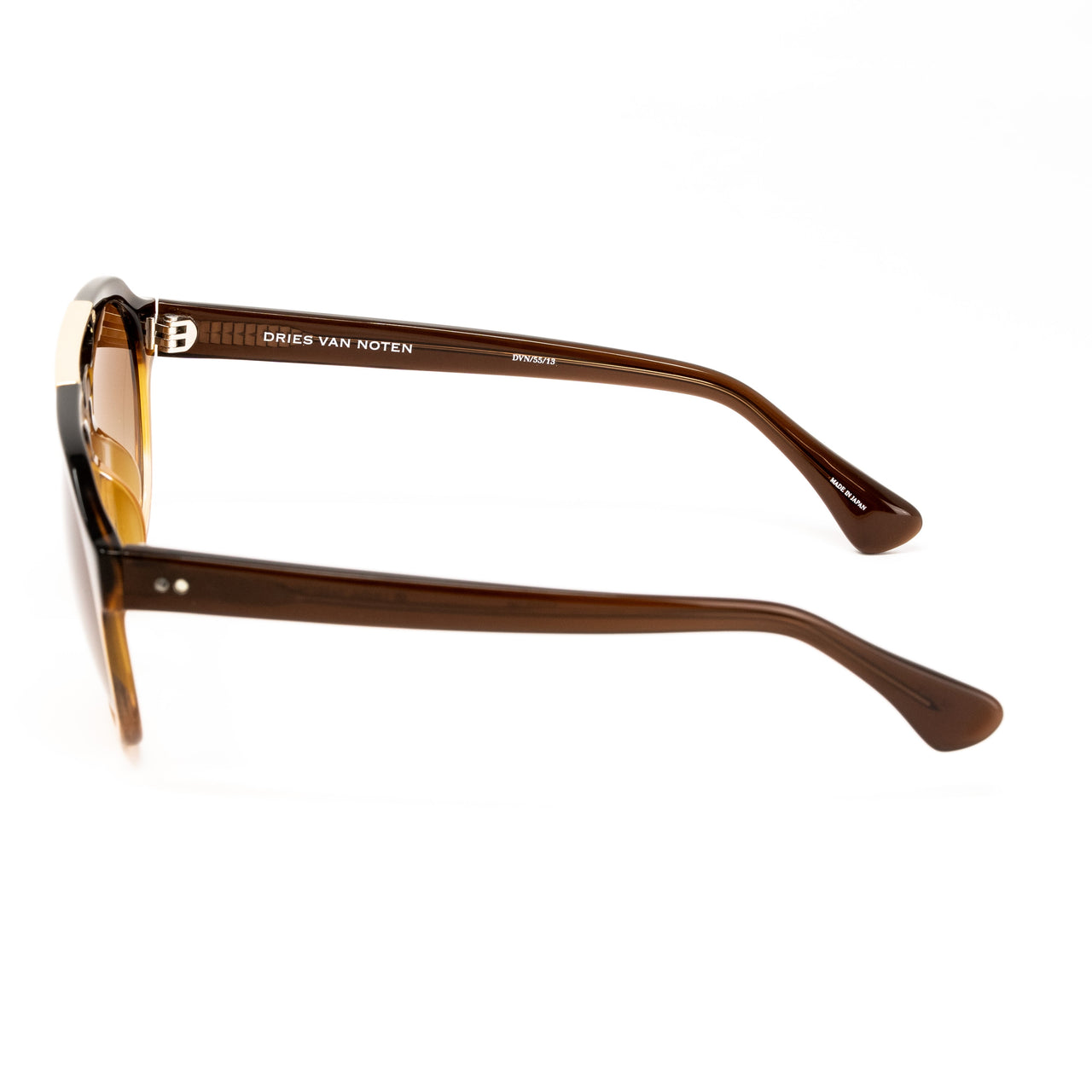 Dries Van Noten x Linda Farrow Dark Brown Sunglasses DVN55C13SUN