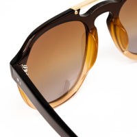 Thumbnail for Dries Van Noten x Linda Farrow Dark Brown Sunglasses DVN55C13SUN