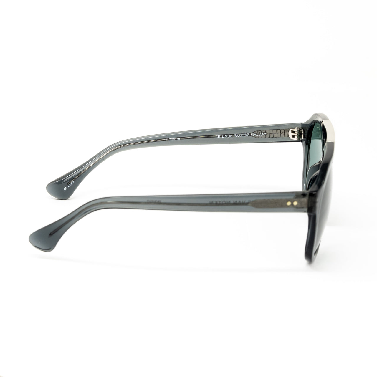 Dries Van Noten x Linda Farrow Green Sunglasses DVN55C7SUN