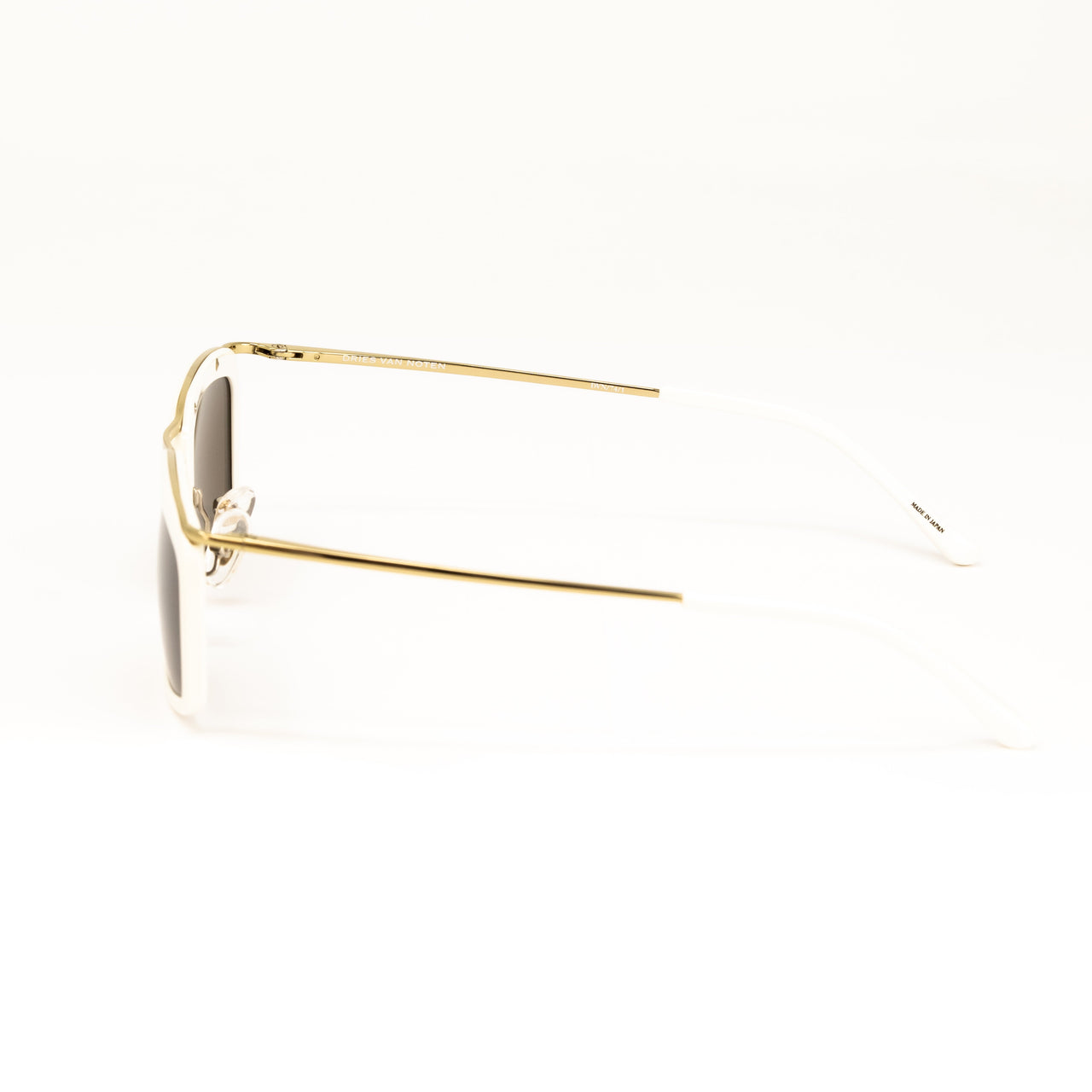 Dries Van Noten x Linda Farrow White/Gold Sunglasses DVN74C1SUN