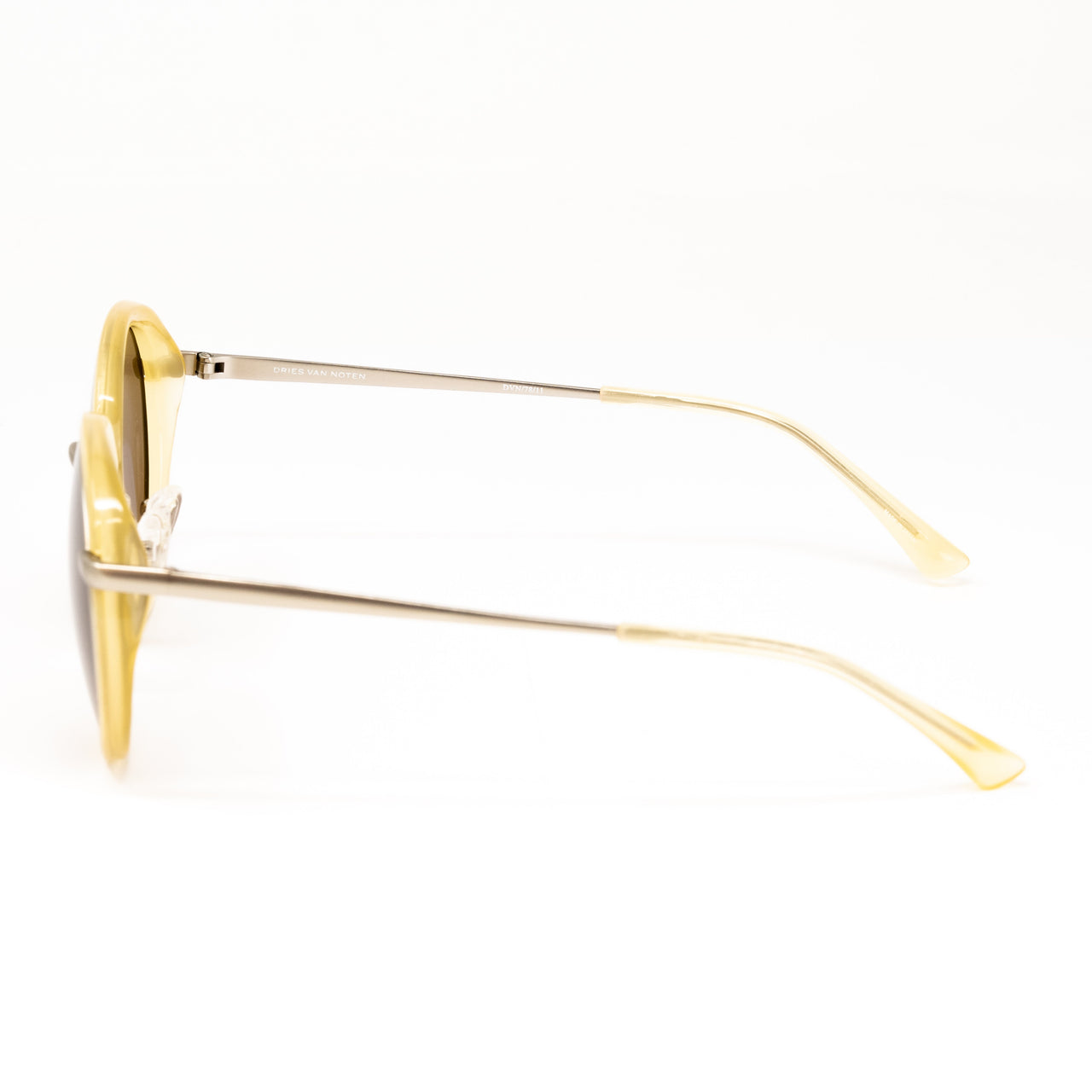 Dries Van Noten x Linda Farrow Yellow Sunglasses DVN78C11SUN