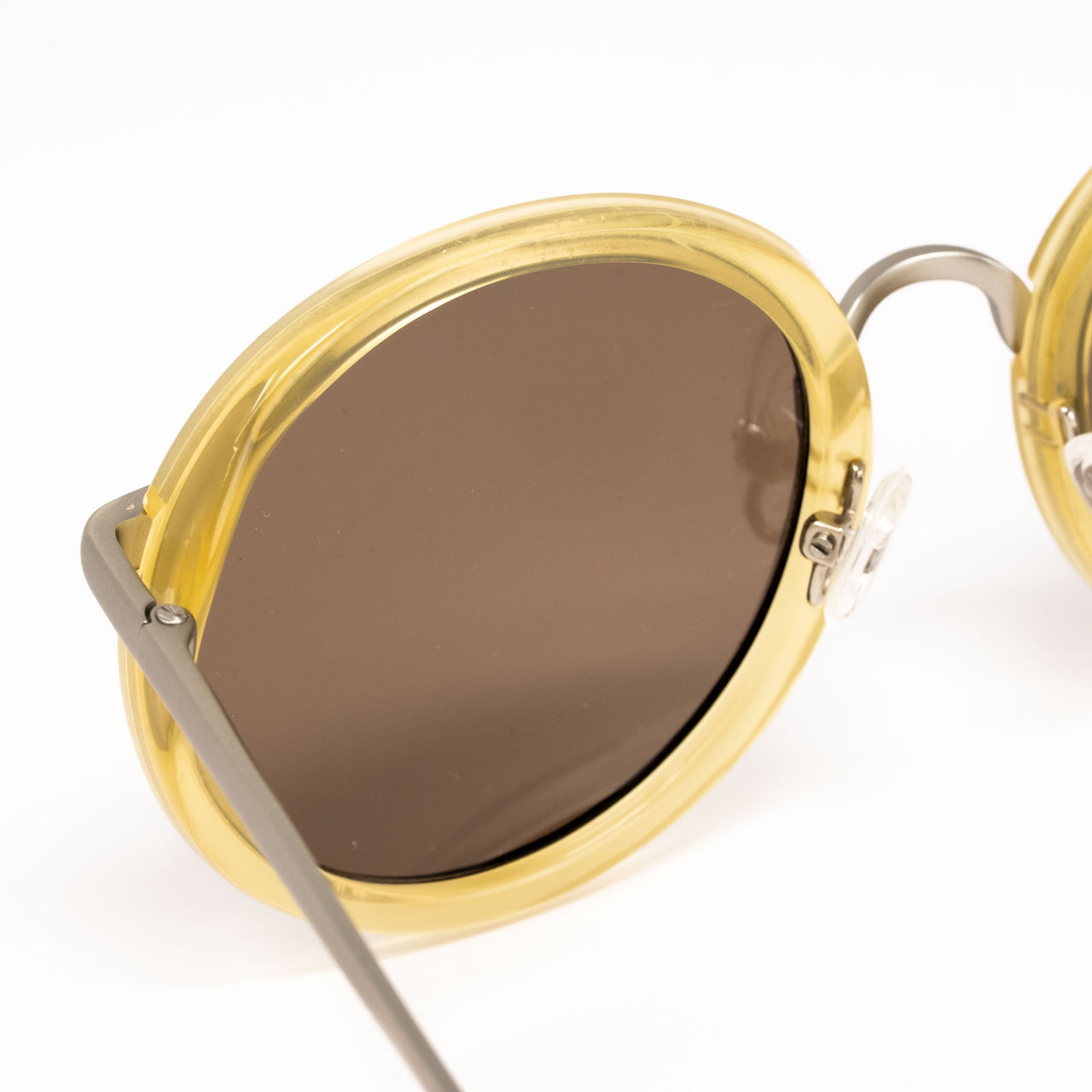 Dries Van Noten x Linda Farrow Yellow Sunglasses DVN78C11SUN