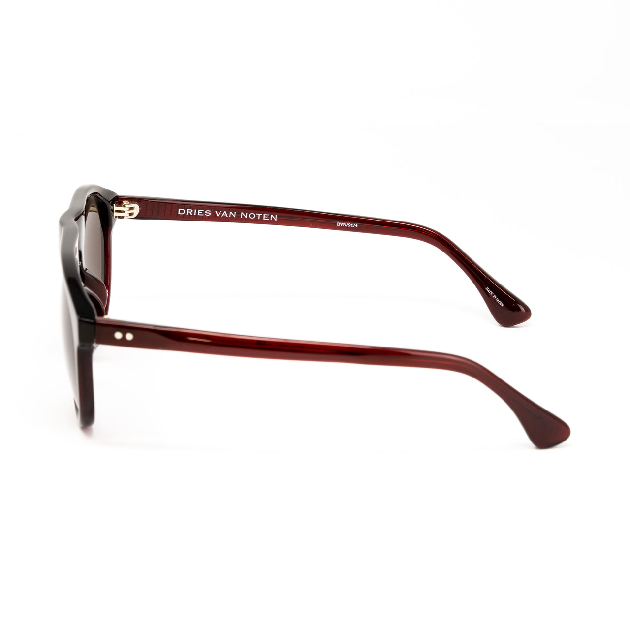 Dries Van Noten x Linda Farrow Burgundy Sunglasses DVN91C4SUN