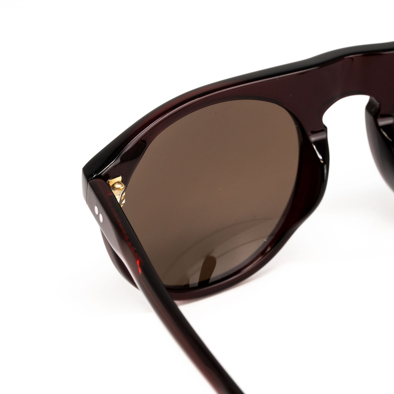 Dries Van Noten x Linda Farrow Burgundy Sunglasses DVN91C4SUN