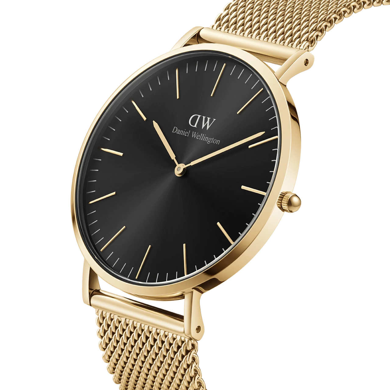Daniel Wellington Classic Mesh Men's Gold Black Watch DW00100631