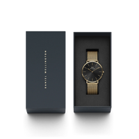 Thumbnail for Daniel Wellington Classic Mesh Men's Gold Black Watch DW00100631