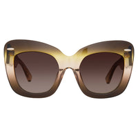 Thumbnail for Erdem x Linda Farrow Olive/Brown Sunglasses EDM24C2SUN