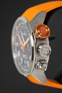 Thumbnail for Edox Men's Watch Chronorally Chronograph Orange 38001-TINOCAO-BUO3