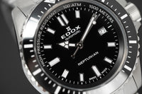 Thumbnail for Edox Men's Watch Neptunian Automatic Black 80120-3NM-NIN