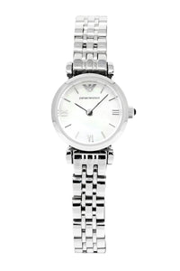 Thumbnail for Emporio Armani Ladies Watch Silver Mother Of Pearl AR1763