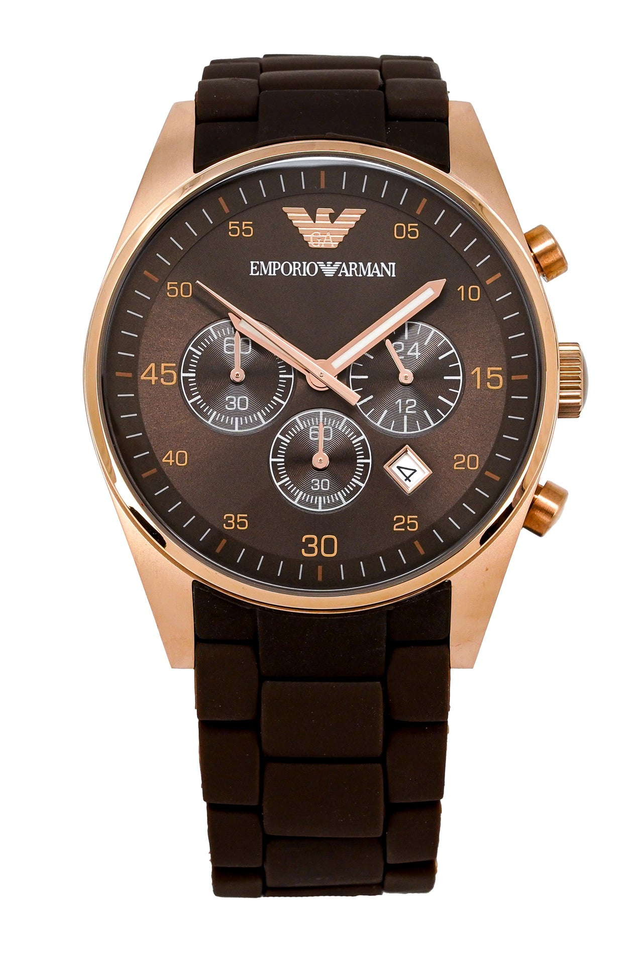 Emporio Armani Men's Chronograph Watch Brown AR5890 – Watches & Crystals